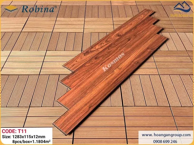 Sàn Gỗ Công Nghiệp Malaysia Robina T11 12mm